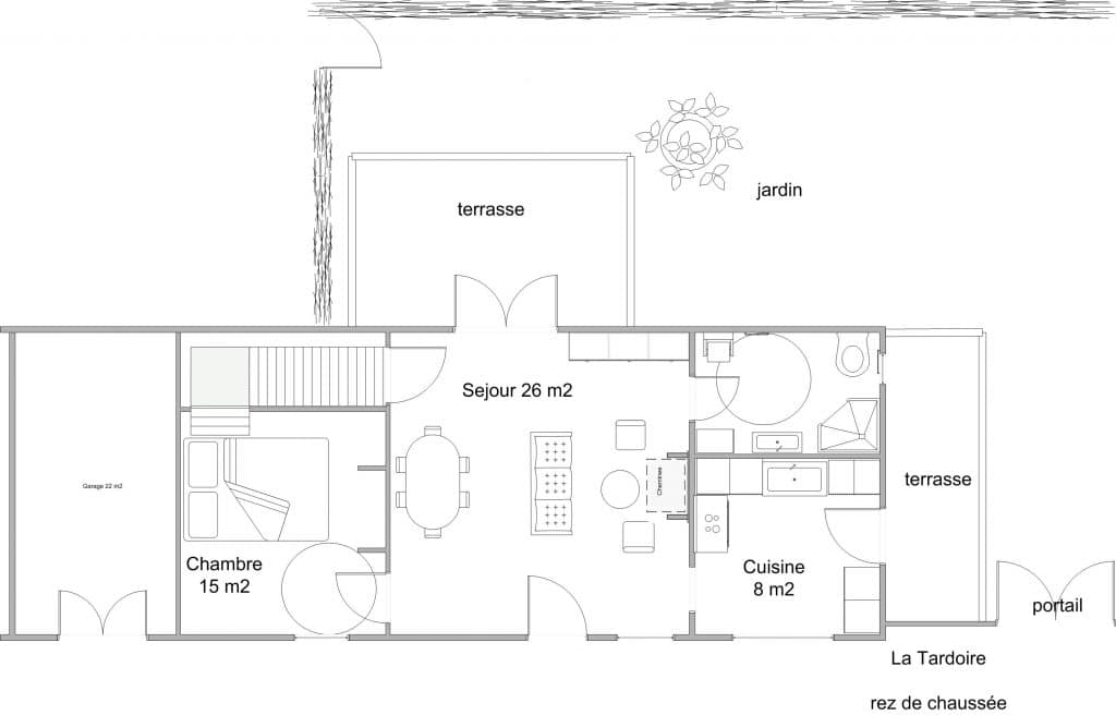 plattegrond gîte Tardoire